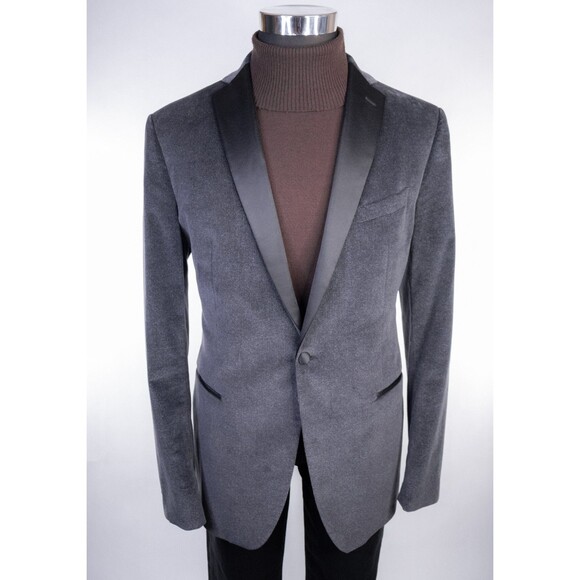 John Varvatos Signature Tailored Tuxedo Jacket blazer Sz 44L Cotton Stretch EUC - Picture 2 of 14